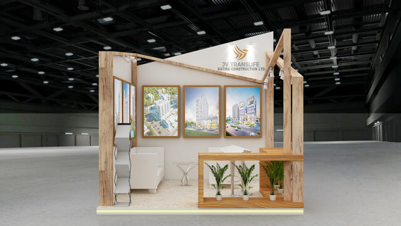 Wood & White Concept Stall